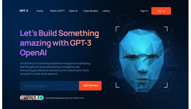 Сайт GPT 3 OpenAI